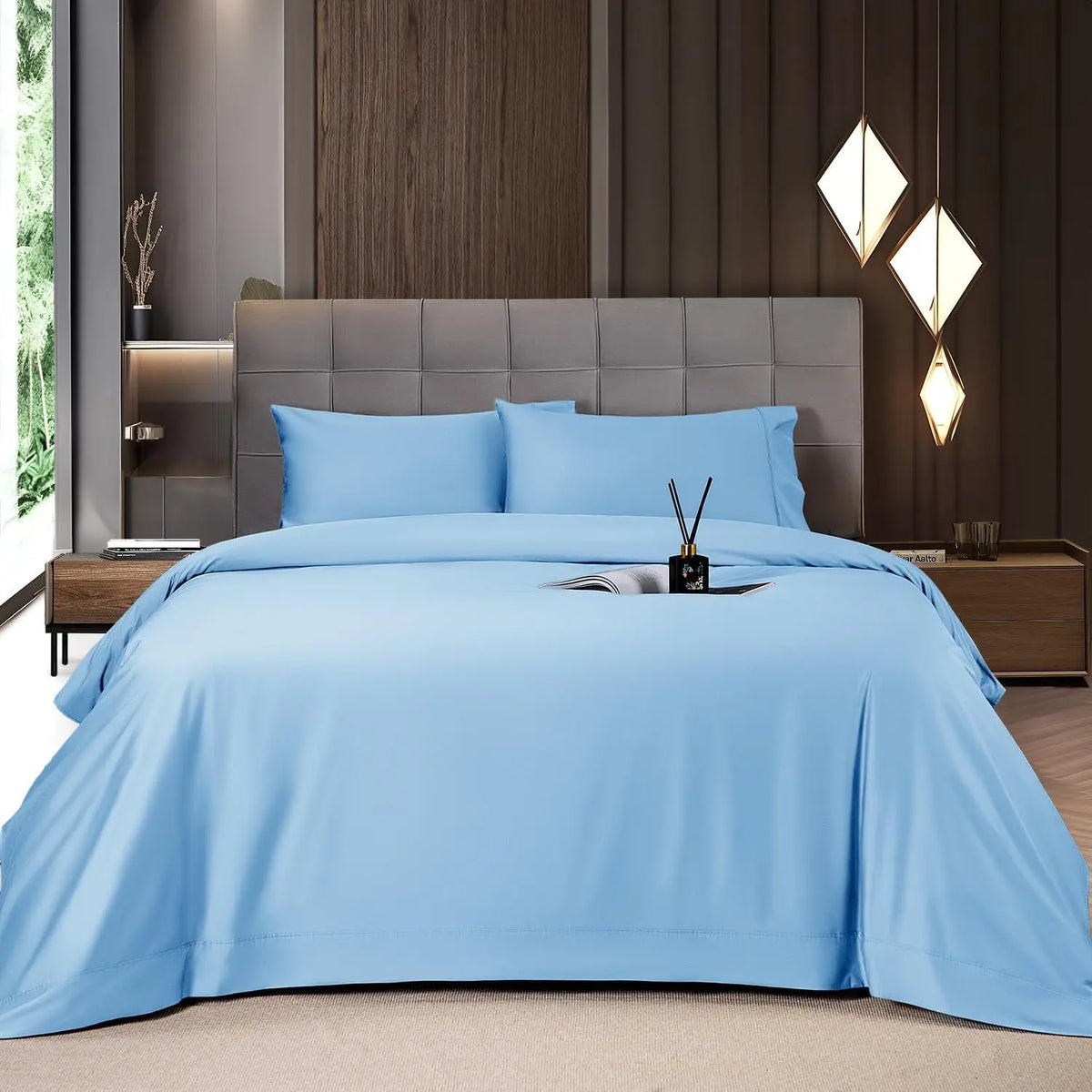 Shilucheng Bamboo Sheet Set - 46 Pc Bedding