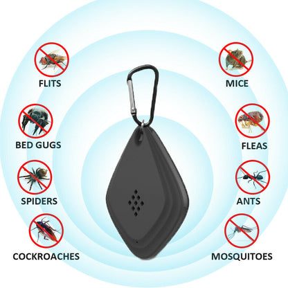 Outdoor Ultrasonic Intelligent Frequency Conversion USB Rechargeable anti Mosquito Repellent Summer Insect Pest Repeller Tools