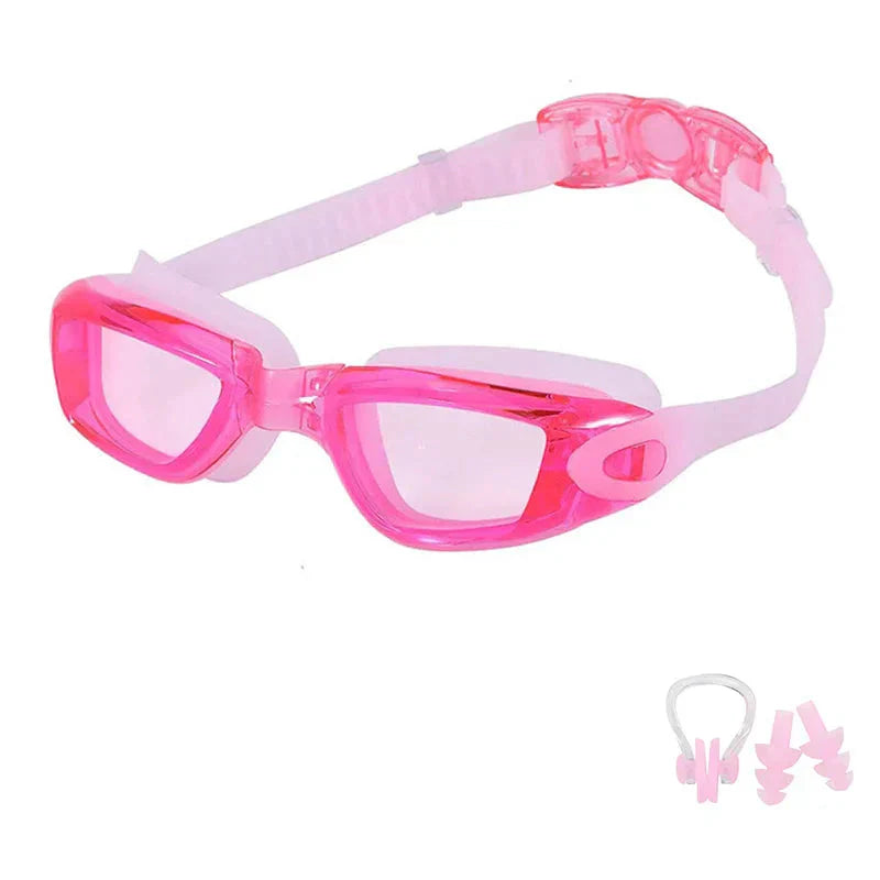 Swimming Goggles for Men & Women – Anti-Fog UV Protection, Waterproof, Adjustable Silicone Swim Goggles for Adults & Kids