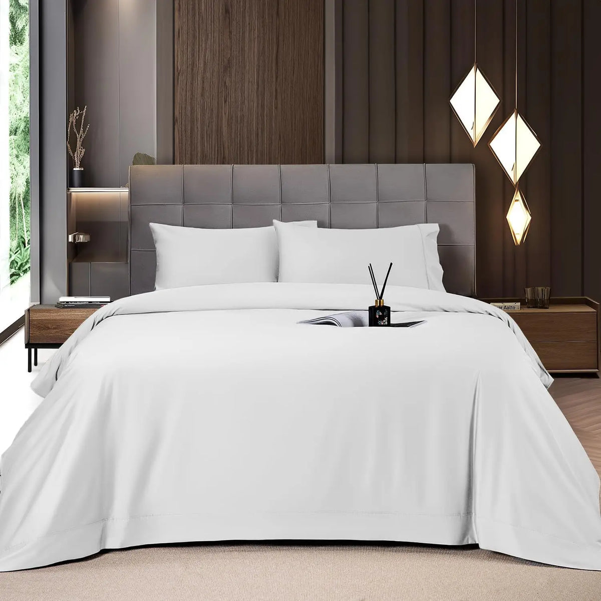Shilucheng Bamboo Sheet Set - 46 Pc Bedding