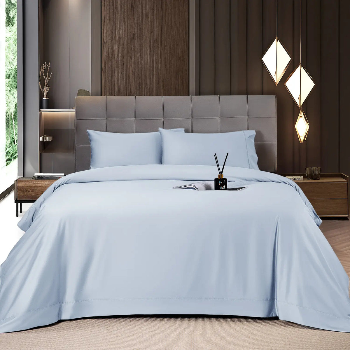 Shilucheng Bamboo Sheet Set - 46 Pc Bedding