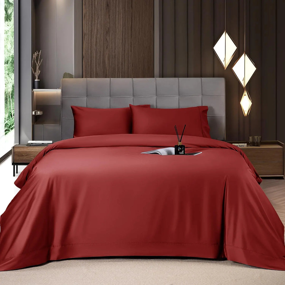 Shilucheng Bamboo Sheet Set - 46 Pc Bedding