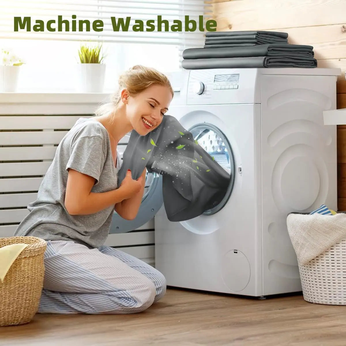 Shilucheng Bamboo Sheet Set - 46 Pc Bedding