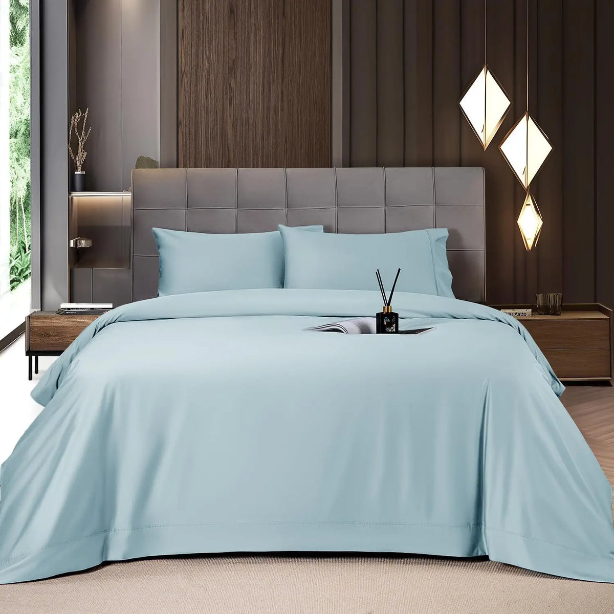 Shilucheng Bamboo Sheet Set - 46 Pc Bedding