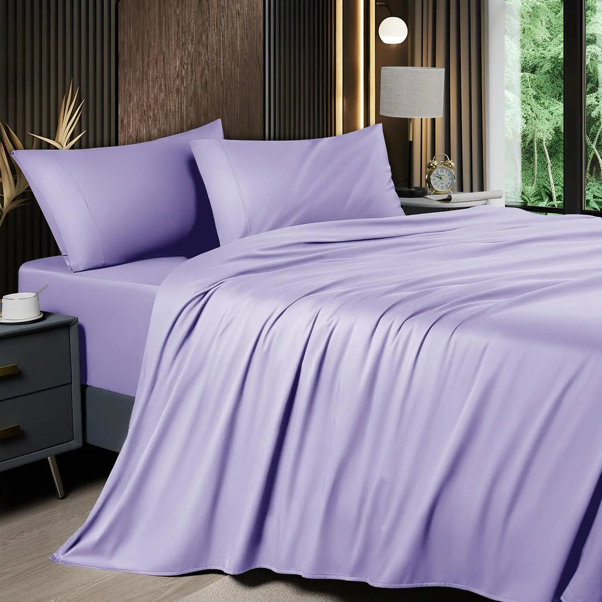 Shilucheng Bamboo Sheet Set - 46 Pc Bedding