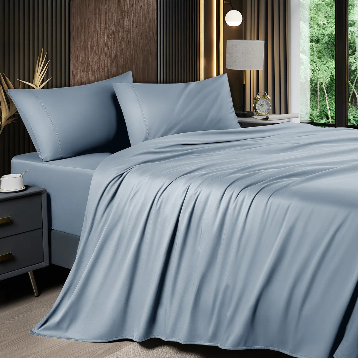Shilucheng Bamboo Sheet Set - 46 Pc Bedding
