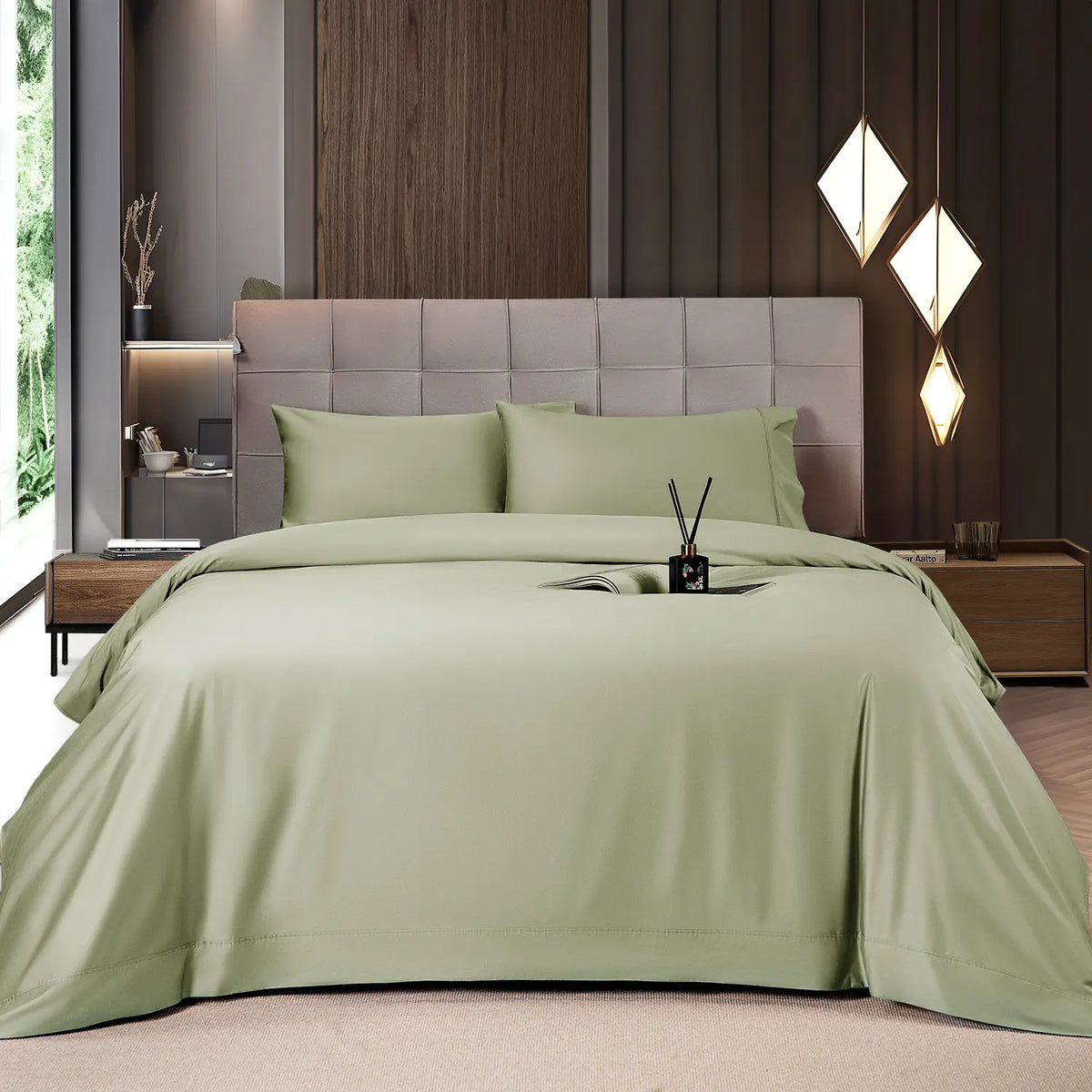 Shilucheng Bamboo Sheet Set - 46 Pc Bedding