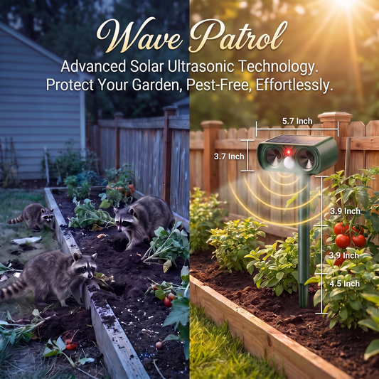 Wave Patrol - Solar-Powered Pest & Animal Deterrent
